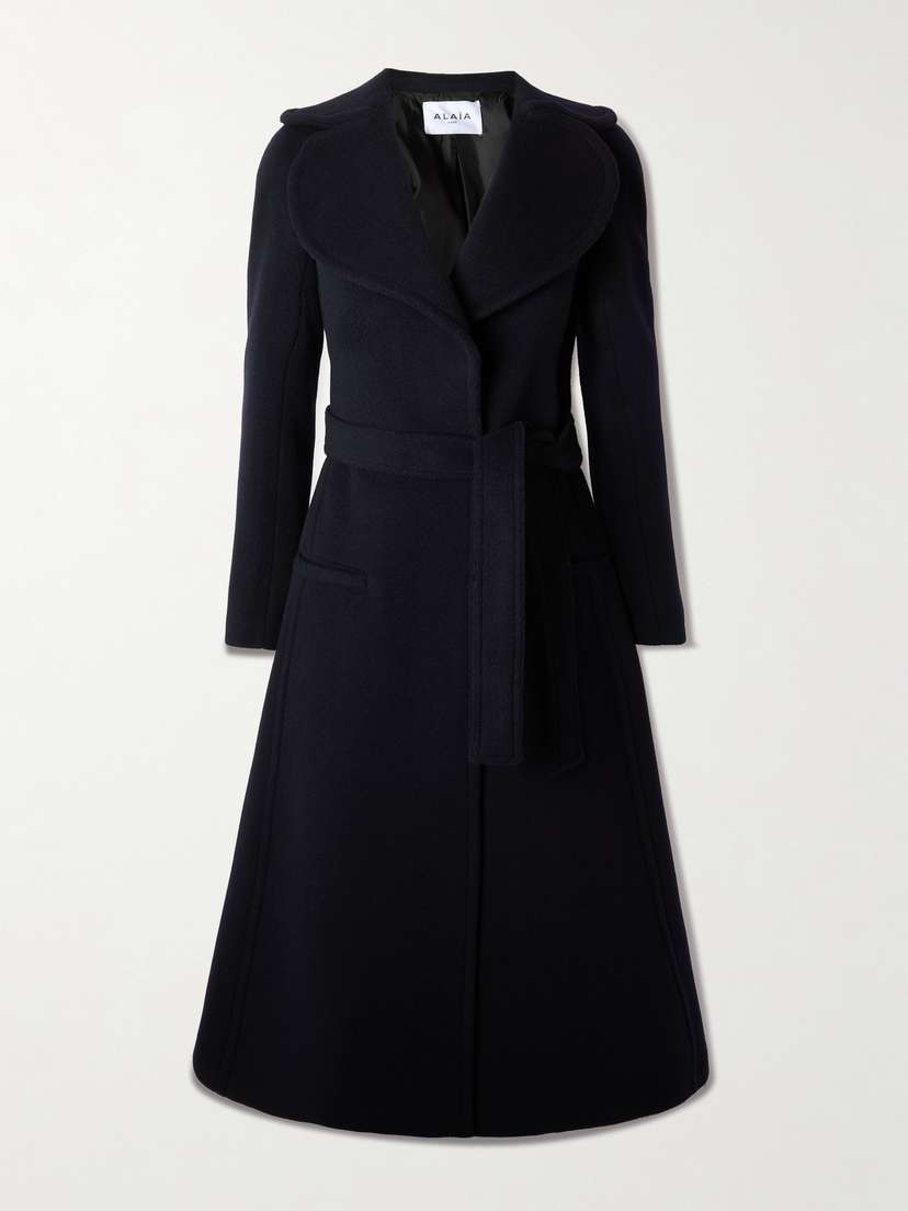 Alaïa — Belted wool coat