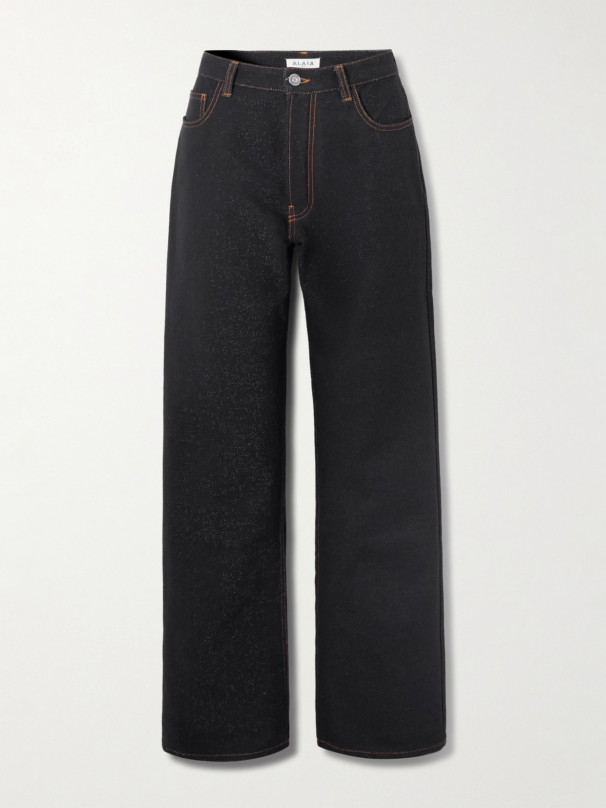 Alaïa Straight-leg Jeans In Black