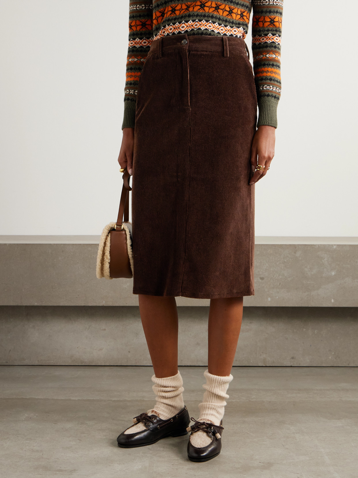Cotton-Corduroy Midi