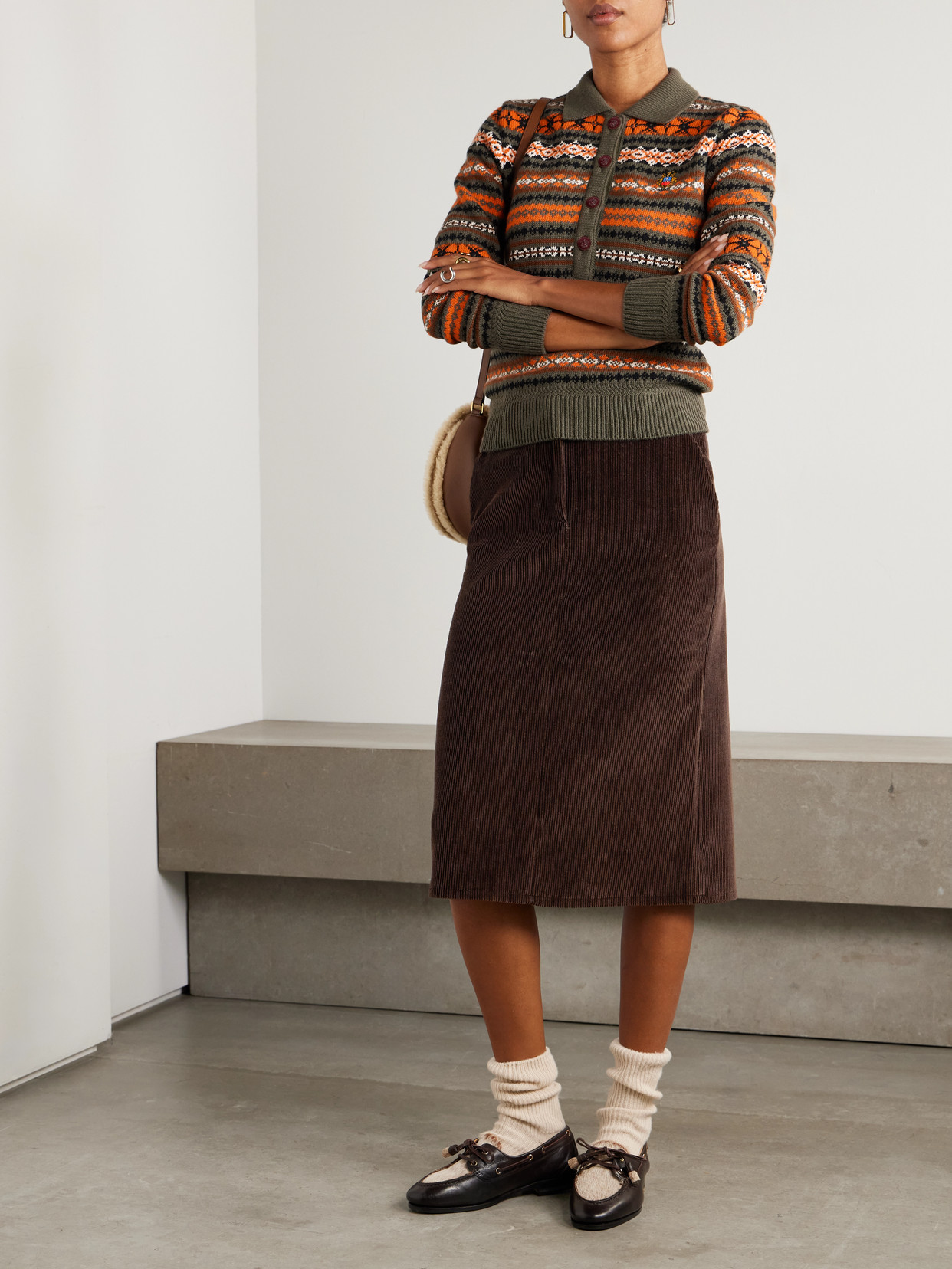 Cotton-Corduroy Midi