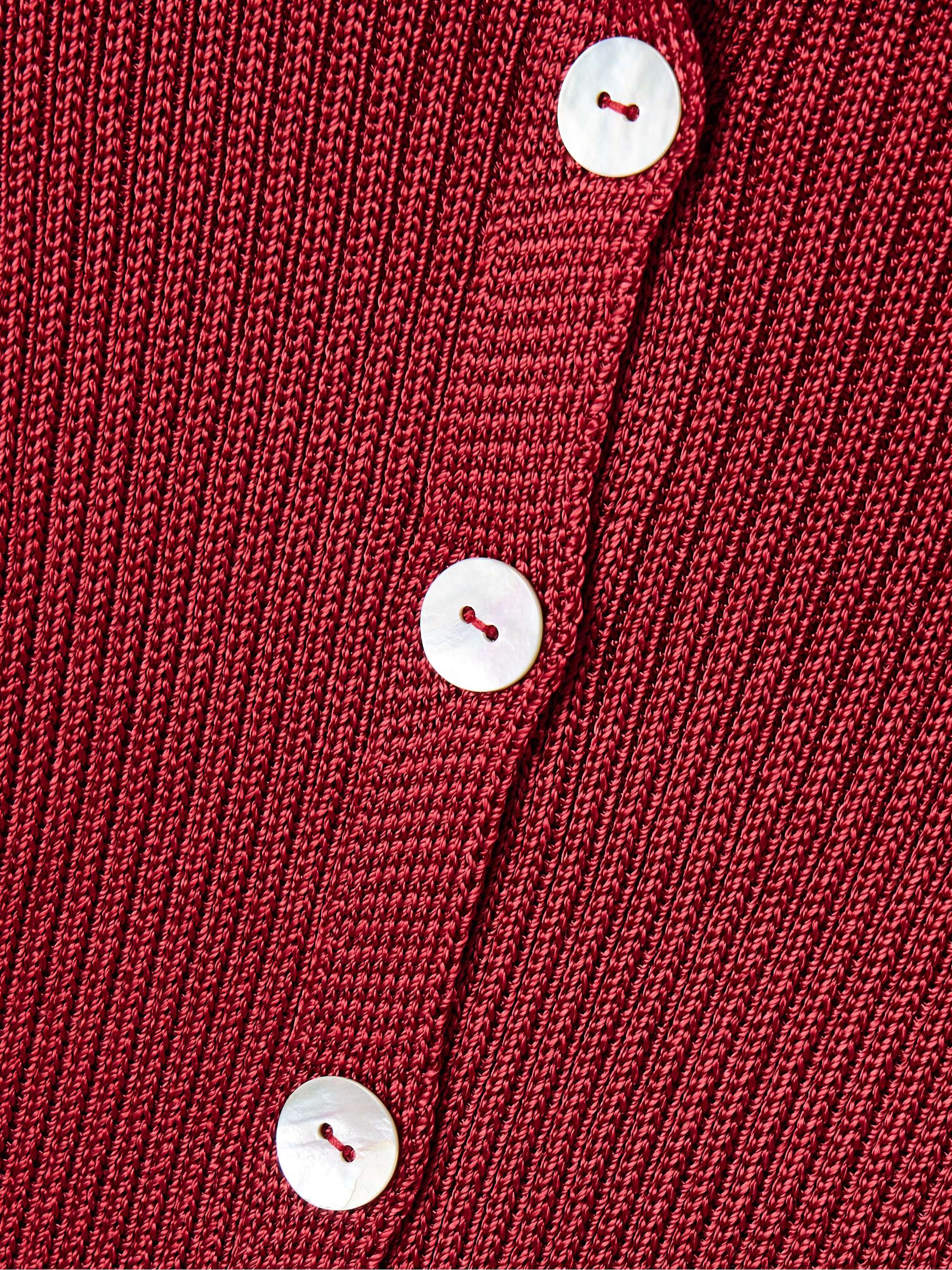 CALLE DEL MAR Cropped ribbed-knit cardigan