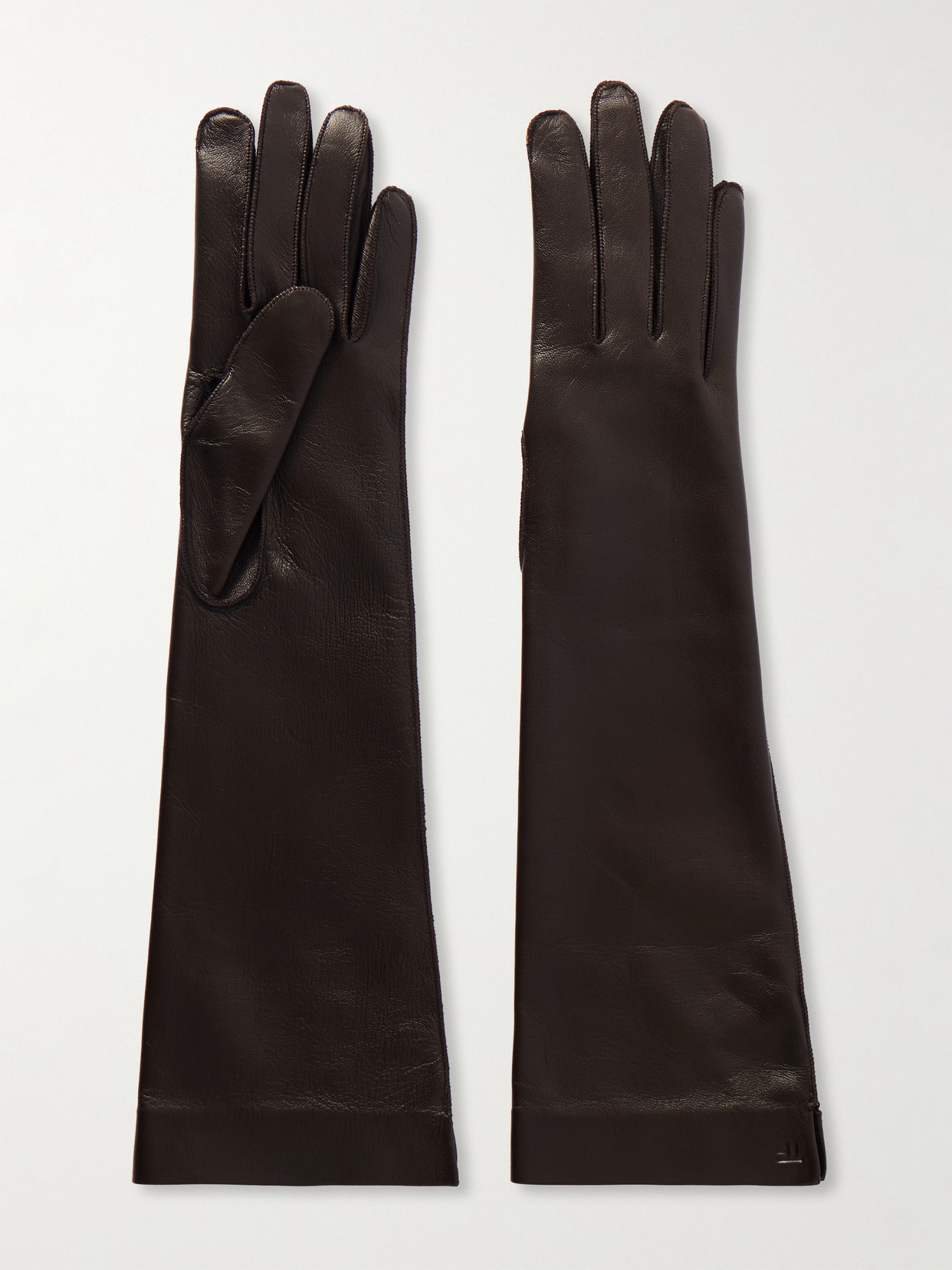 Tom Ford Leather Gloves In Brown