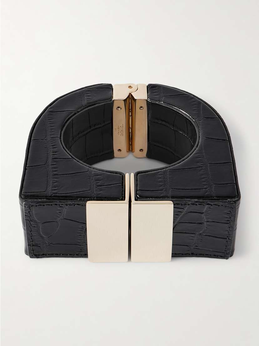 Tom Ford Croc-effect Patent-leather Cuff