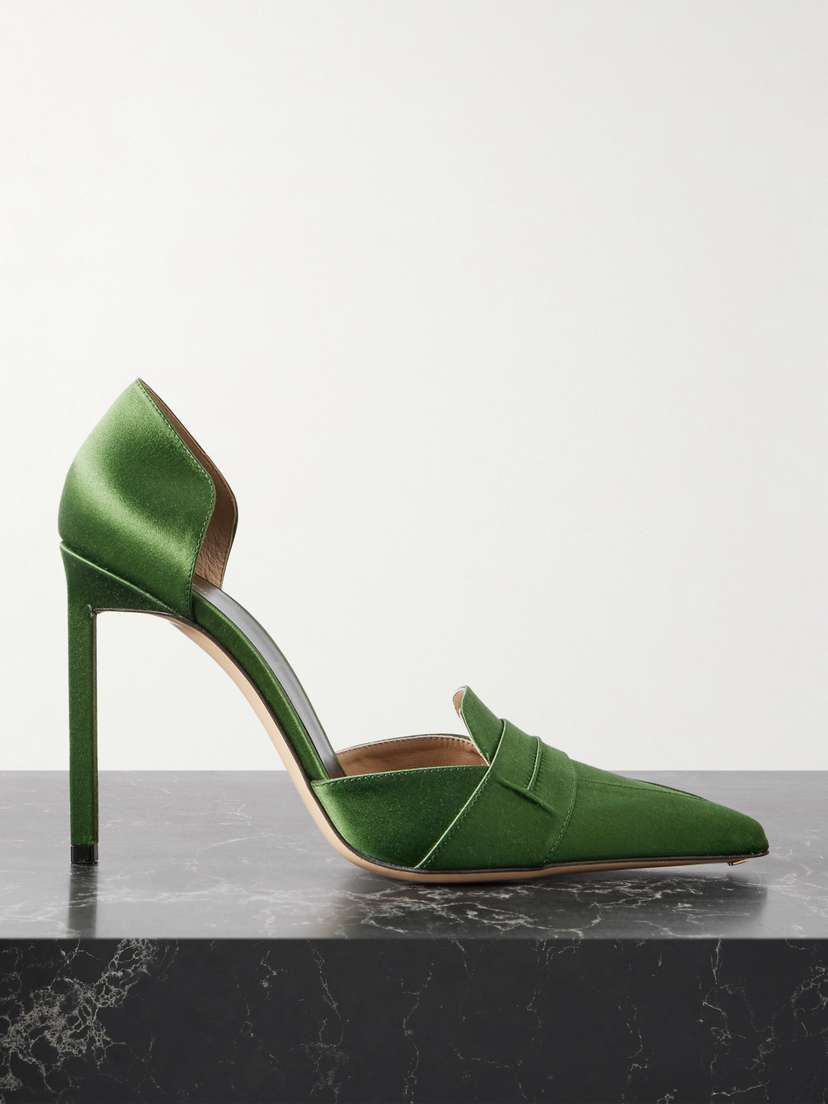 Tom Ford Eva D'orsay Satin Pumps