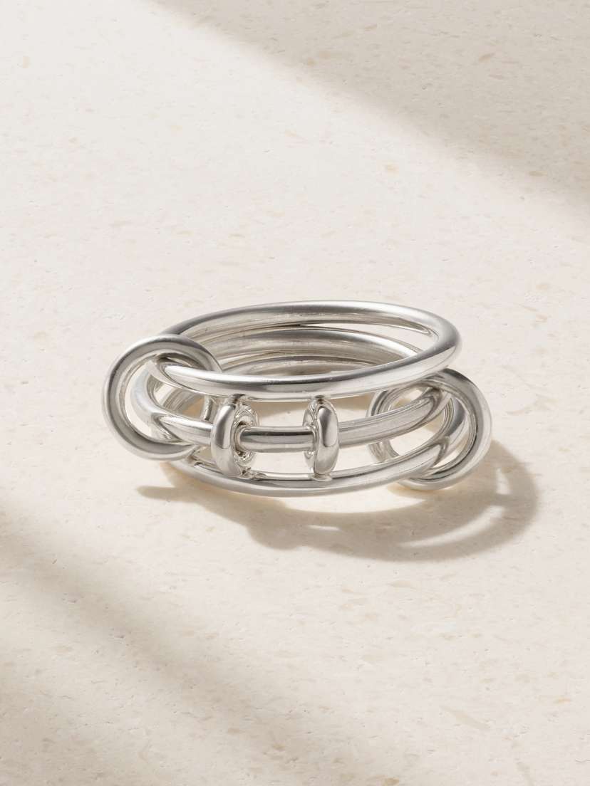Spinelli Kilcollin Acacia Set Of Three Sterling Silver Rings