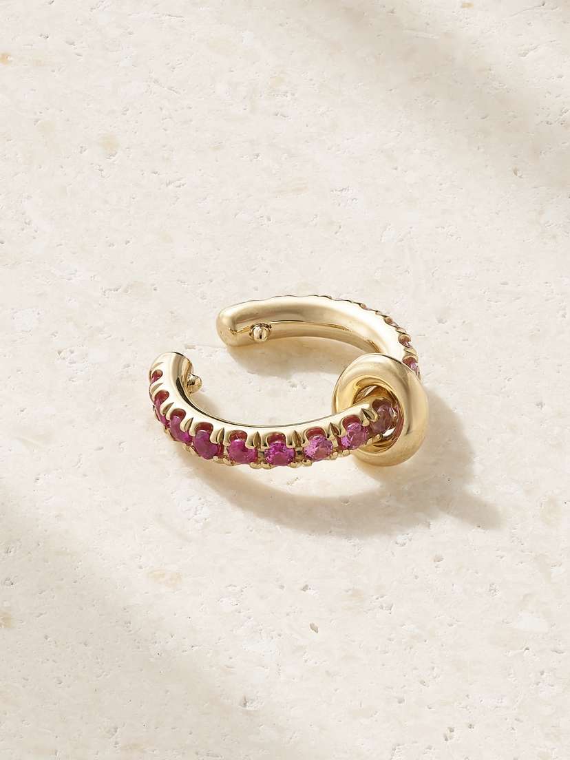 Spinelli Kilcollin 18-karat Gold Sapphire Ear Cuff