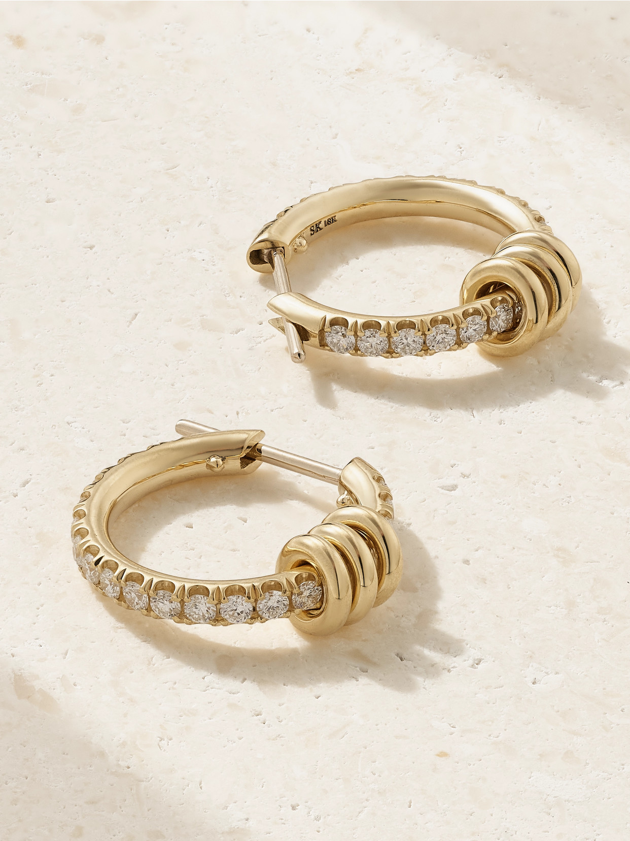 Spinelli Kilcollin Ara 18-karat Gold Diamond Hoop Earrings In Gold
