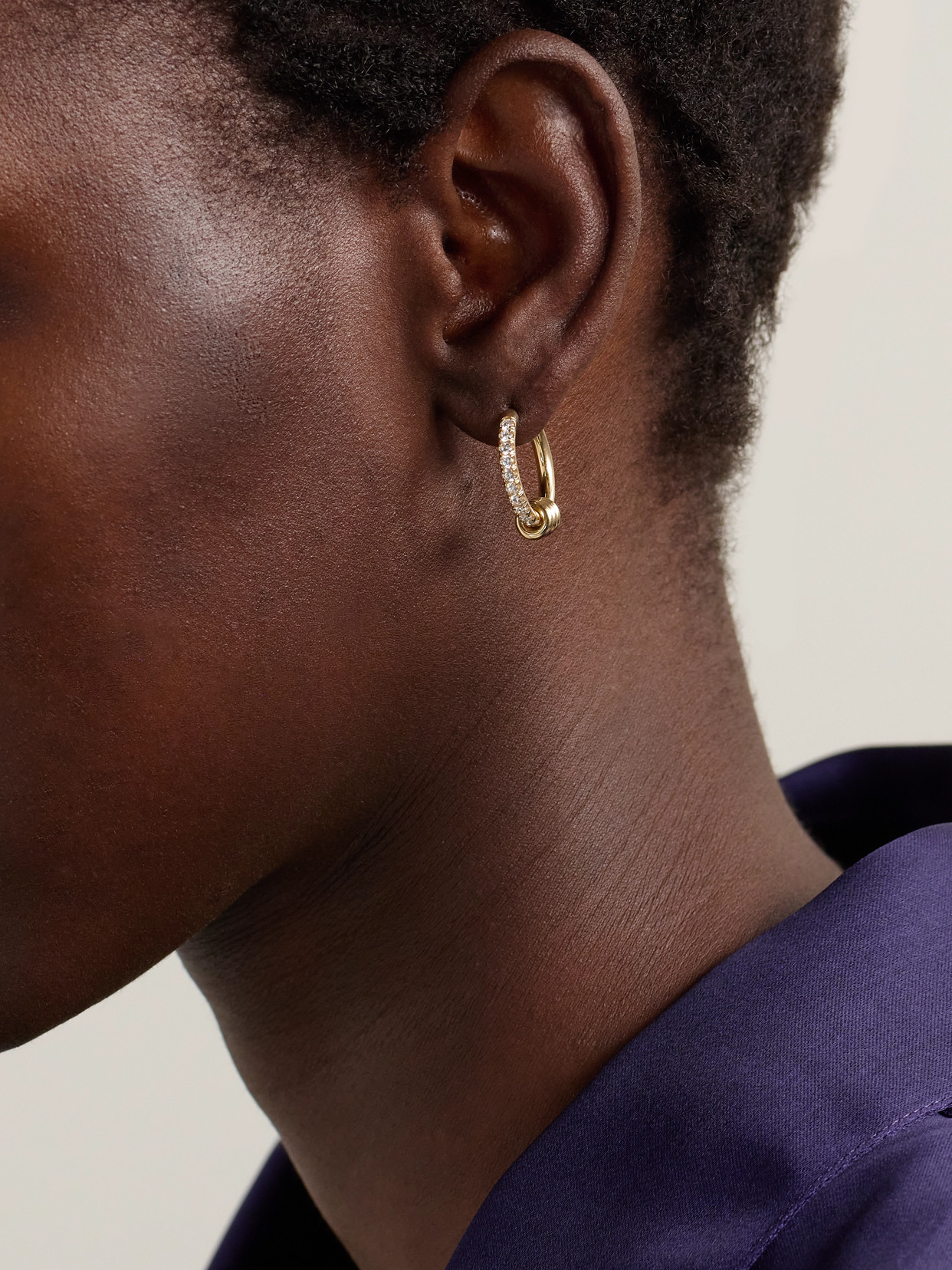 Spinelli Kilcollin Ara 18-karat Gold Diamond Hoop Earrings In Gold