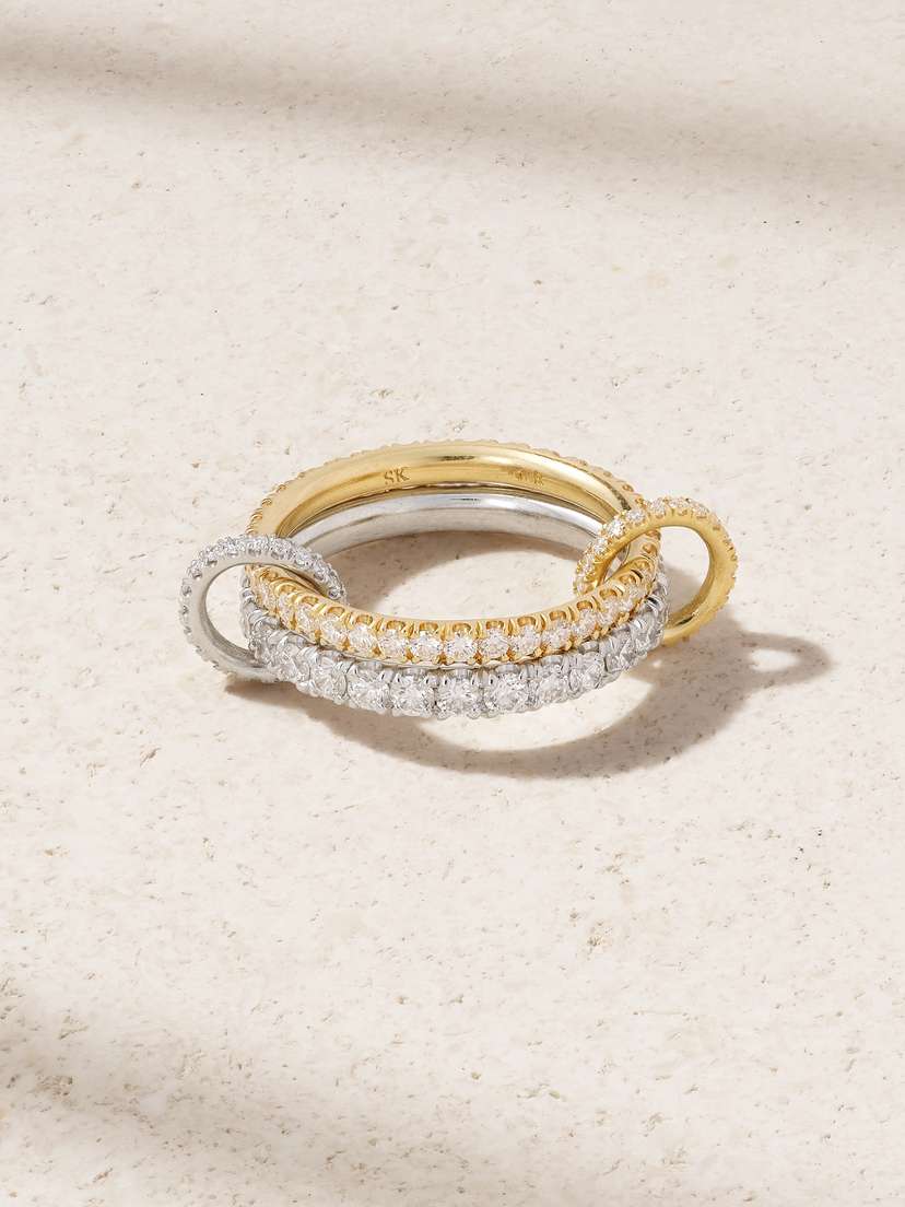 Spinelli Kilcollin Cadence 18-karat White And Yellow Gold Diamond Ring