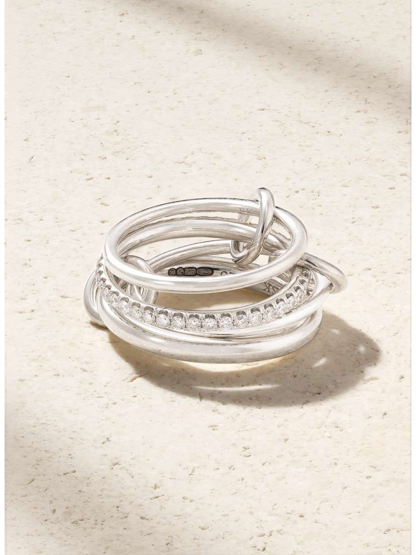 Spinelli Kilcollin Nimbus Sterling Silver Diamond Ring