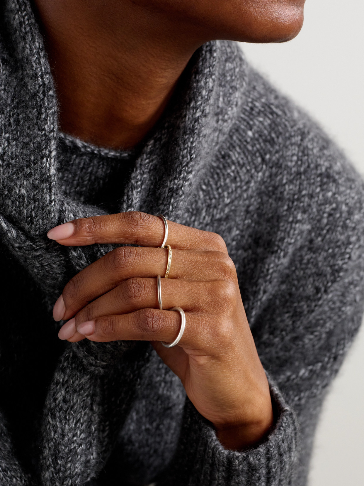 Spinelli Kilcollin Kira Sterling Silver And 18-karat Gold Diamond Ring In Gold