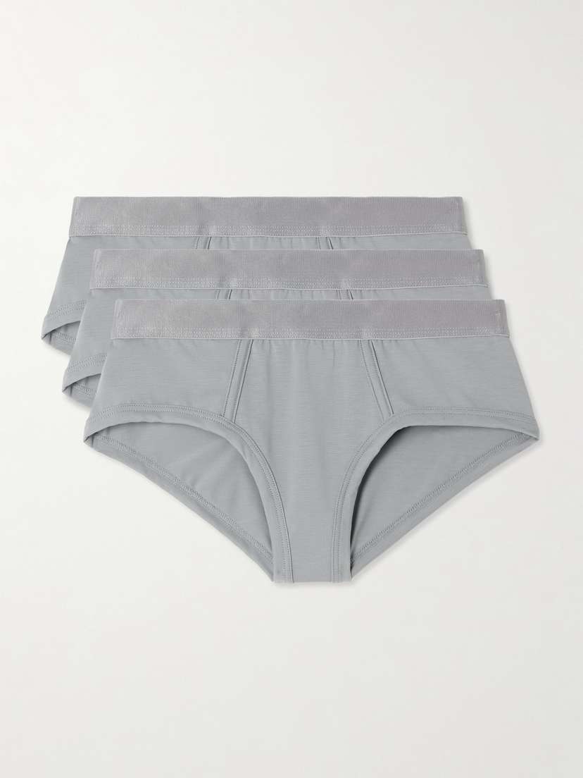 CDLP Set Of Three Stretch-tencel Lyocell Briefs