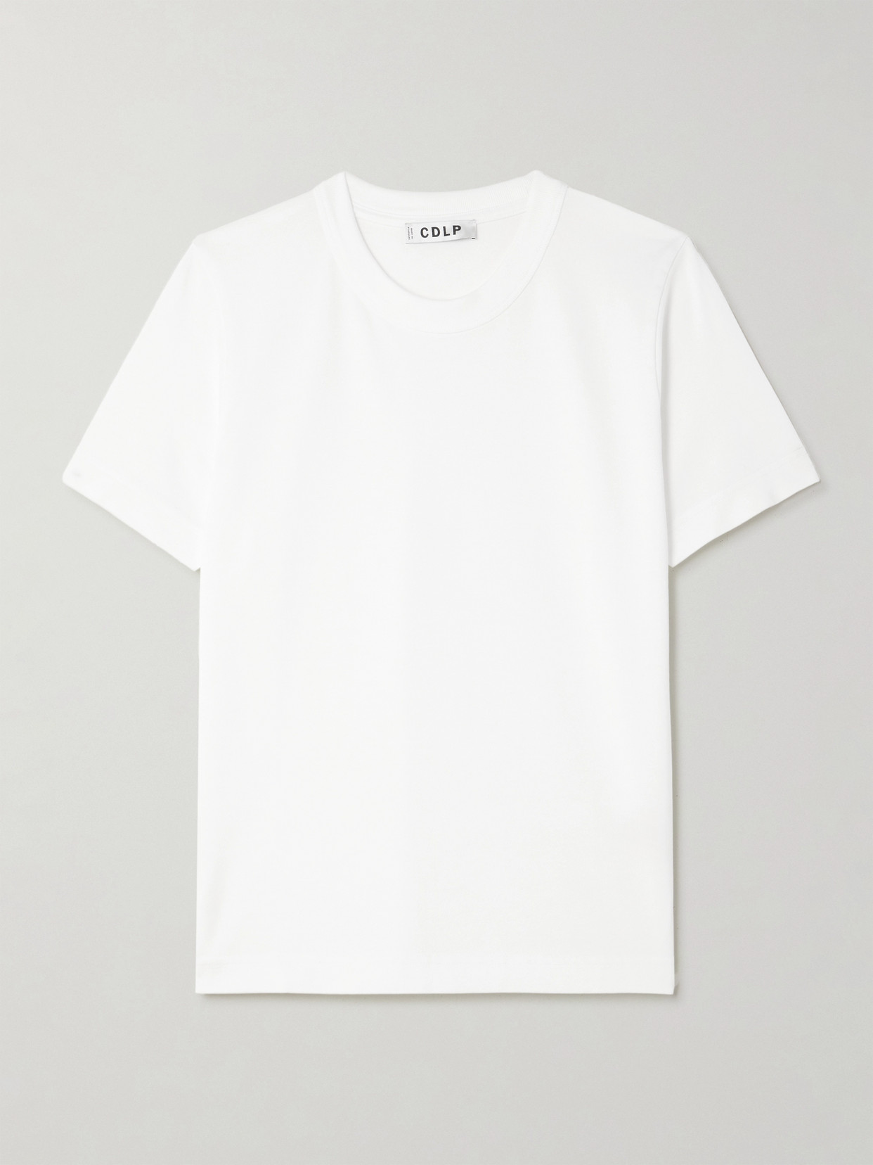 Cdlp Tencel™ Lyocell And Cotton-blend T-shirt In White