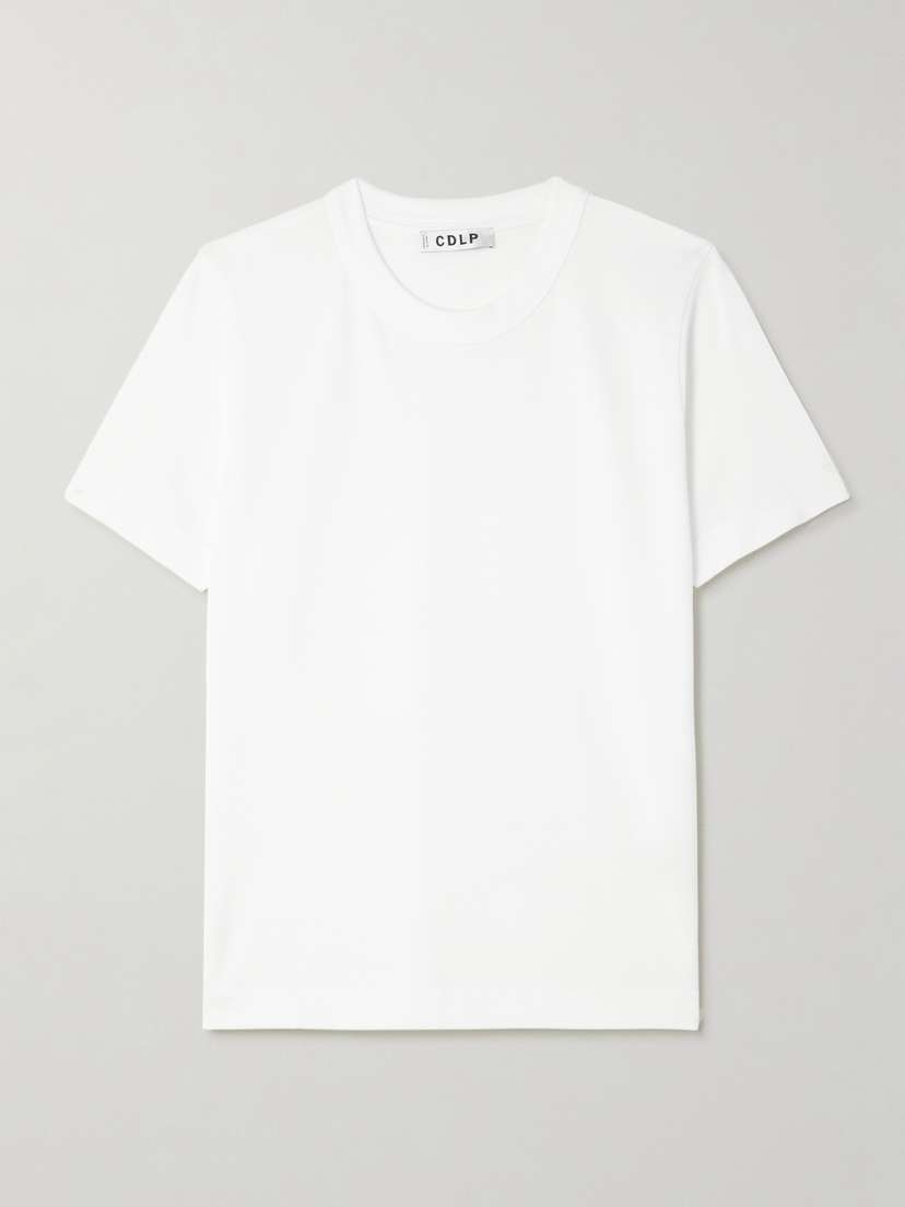 CDLP Tencel™ Lyocell And Cotton-blend T-shirt