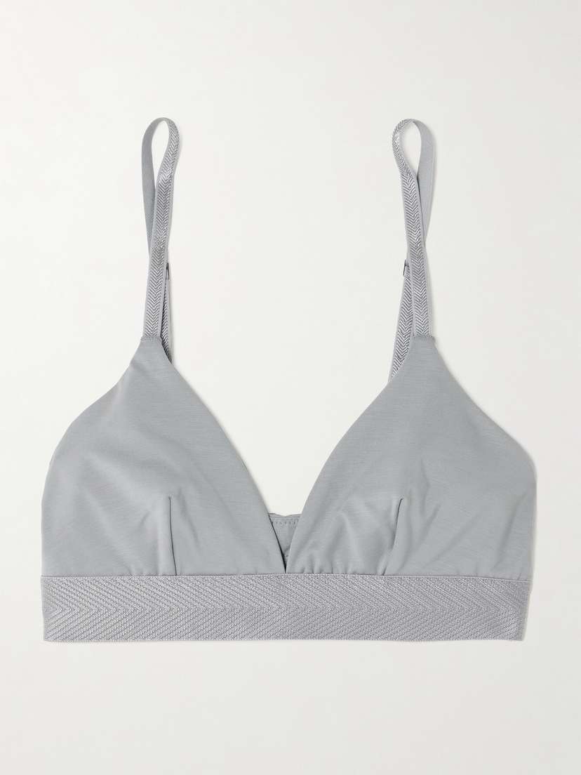 CDLP Stretch-tencel™ Lyocell Soft-cup Triangle Bra
