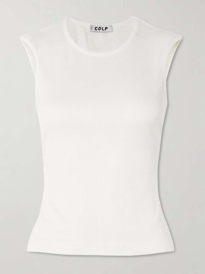 CDLP Ribbed Tencel™ Lyocell And Cotton-blend Jersey Tank