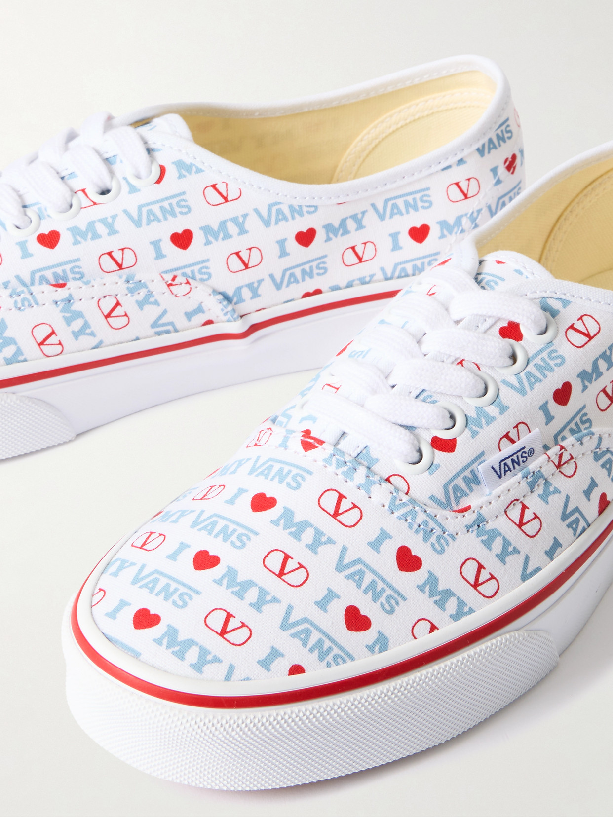 Garavani - + Vans Authentic Printed Canvas Sneakers