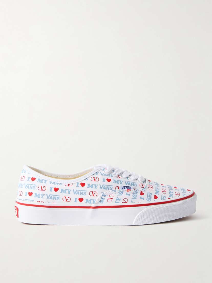Valentino Garavani + Vans Authentic Printed Canvas Sneakers