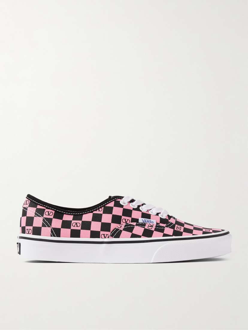 Valentino Garavani + Vans Authentic Checked Canvas Sneakers