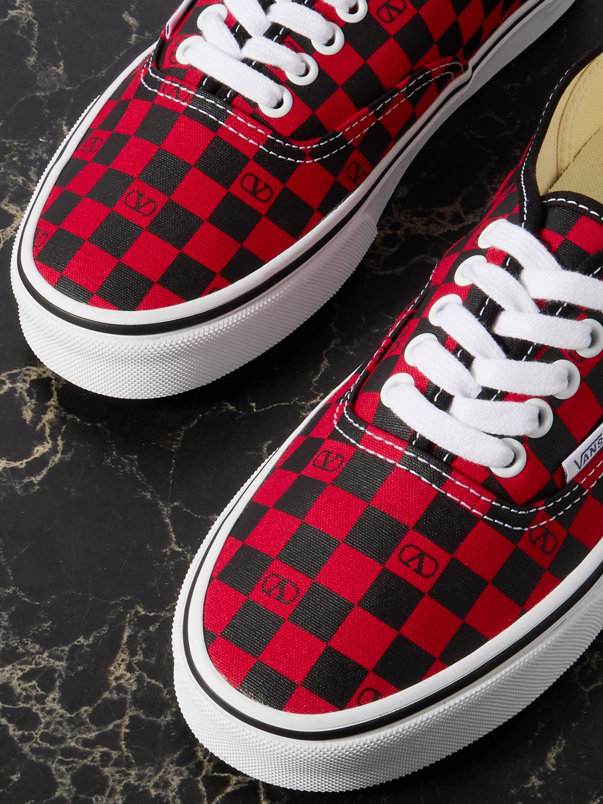 Garavani - + Vans Authentic Checked Canvas Sneakers