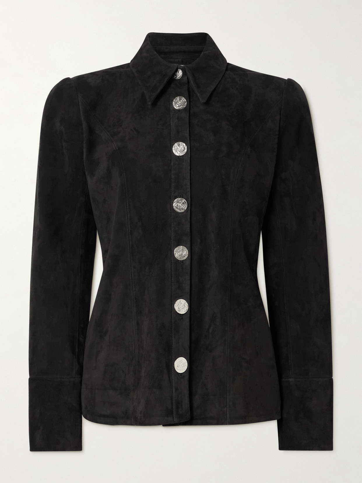 Galvan Suede Jacket In Black