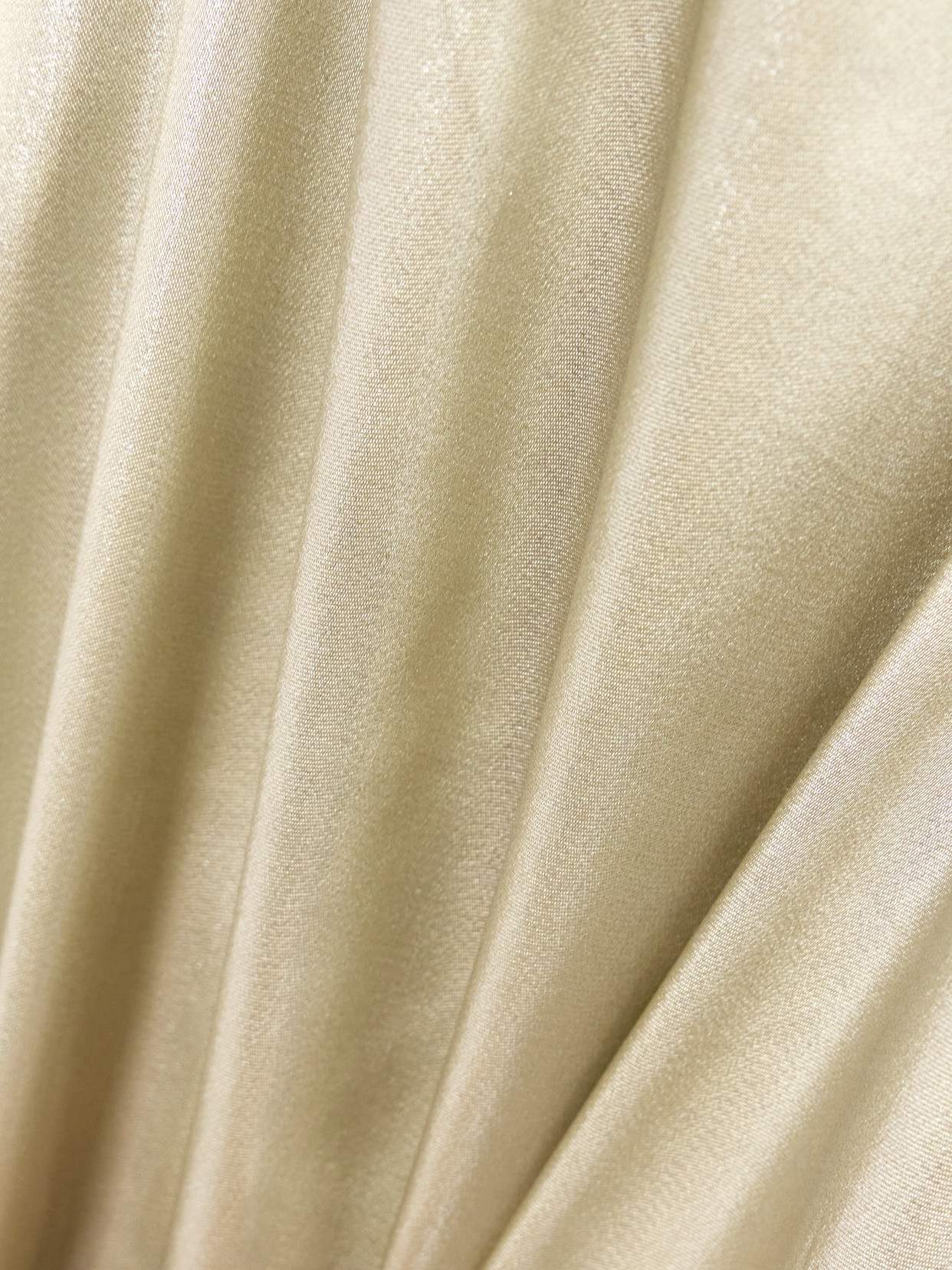 Galvan Ized Strapless Metallic Satin Gown In Gold