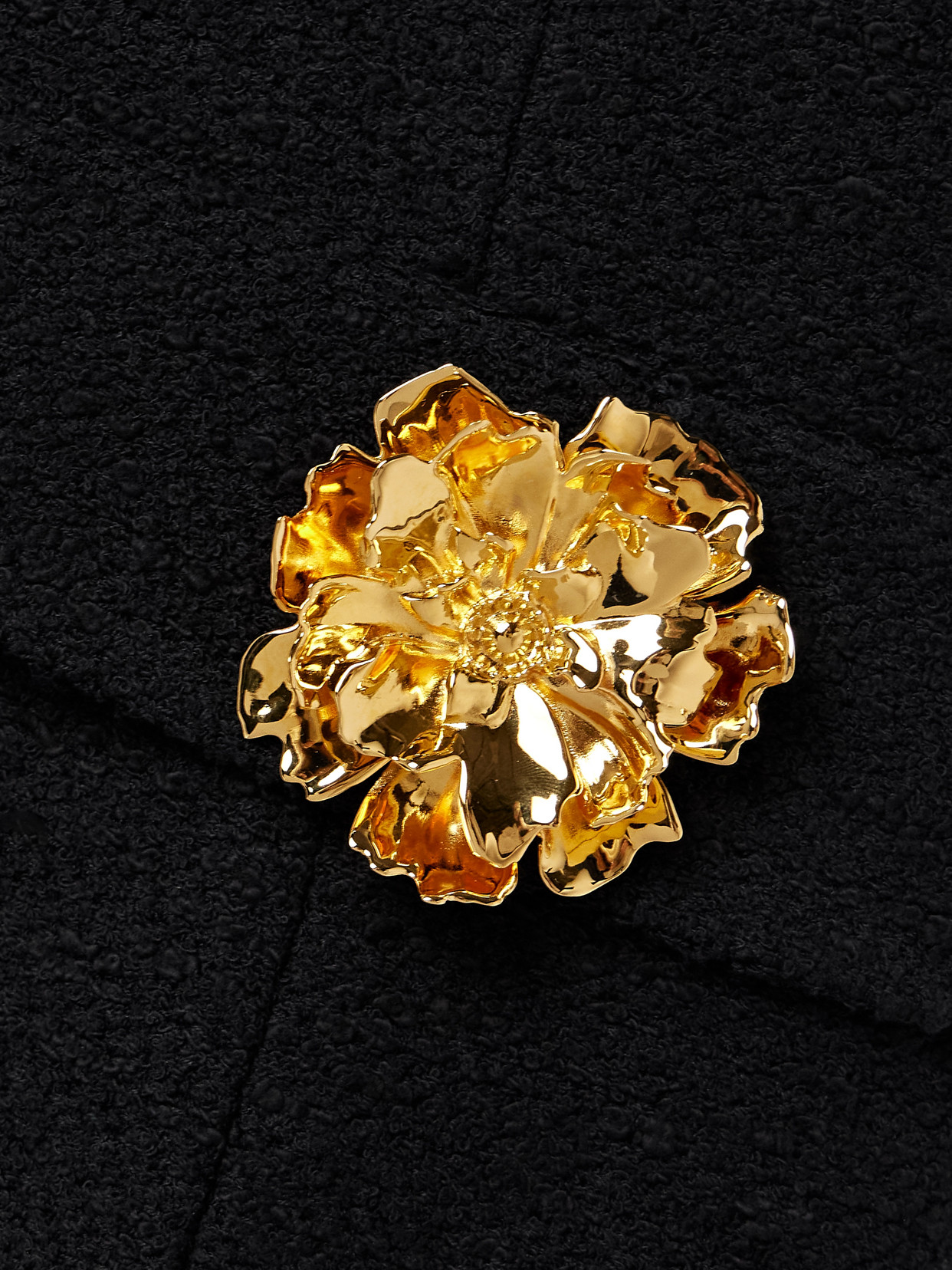 Oscar De La Renta Embellished Cotton-blend Tweed Mini Dress In Black