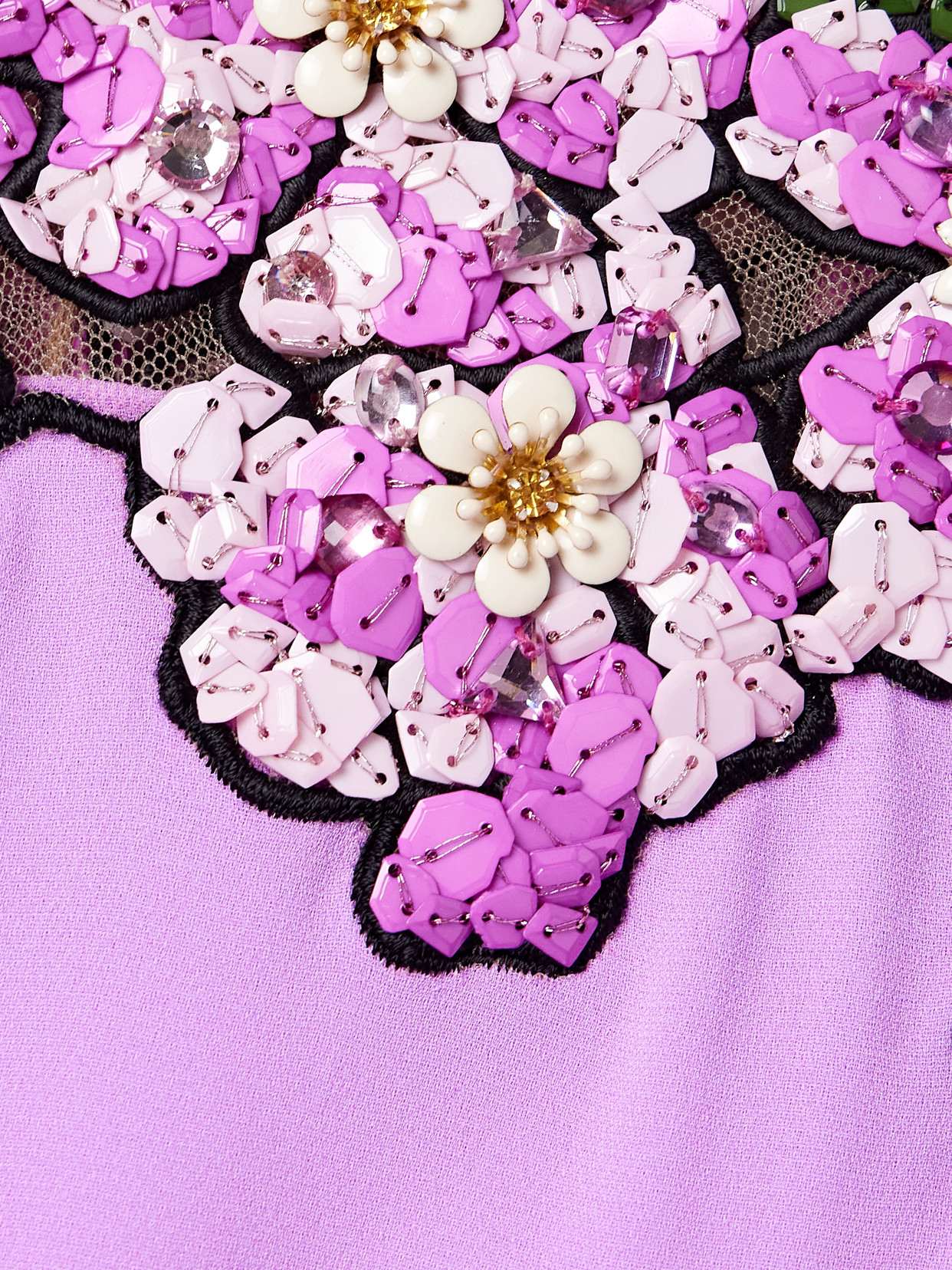 Oscar De La Renta Sequin-embellished Cape Gown In Purple