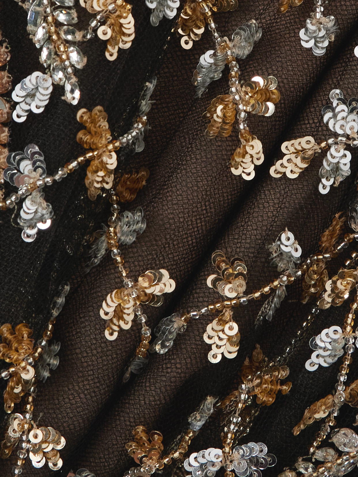 Oscar De La Renta Crystal, Bead And Sequin-embellished Pleated Tulle Midi Dress In Multi