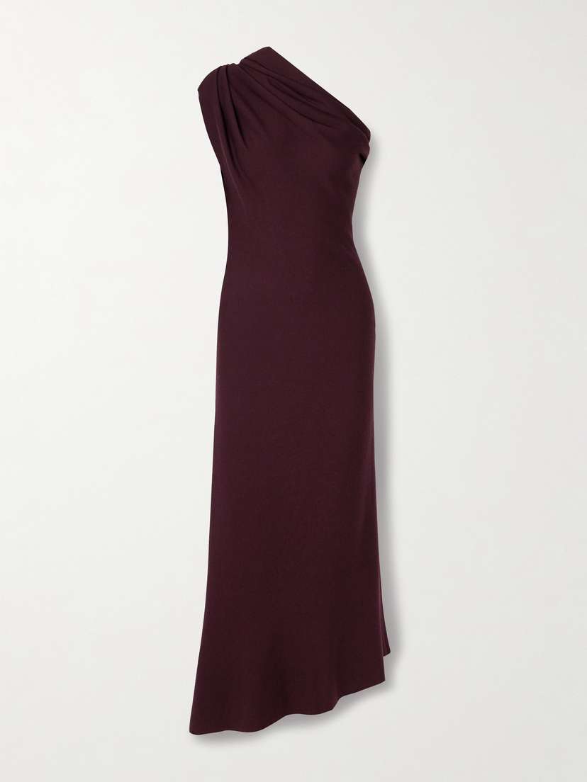 Khaite — Coast one-shoulder wool-blend maxi dress