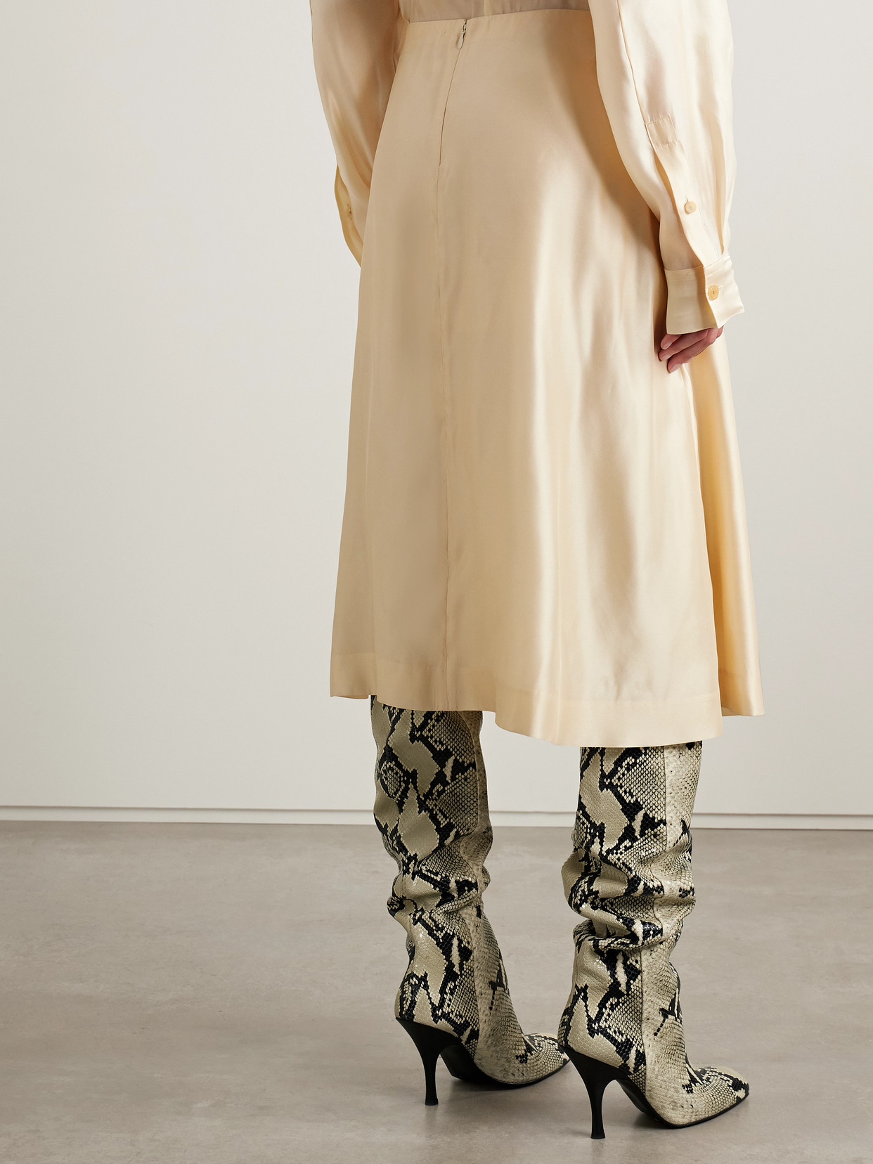 Nania Satin-Twill Midi
