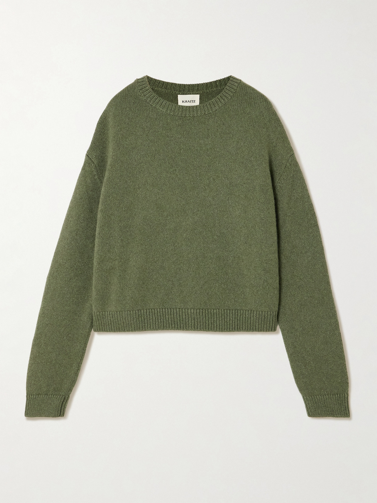 Khaite Milo Cashmere Sweater In Green