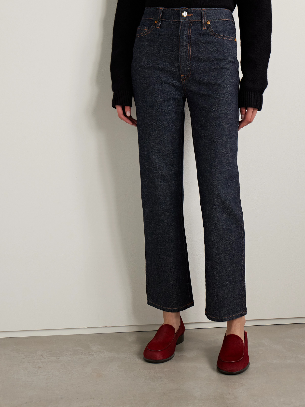 Abigail High-Rise Straight-Leg Jeans