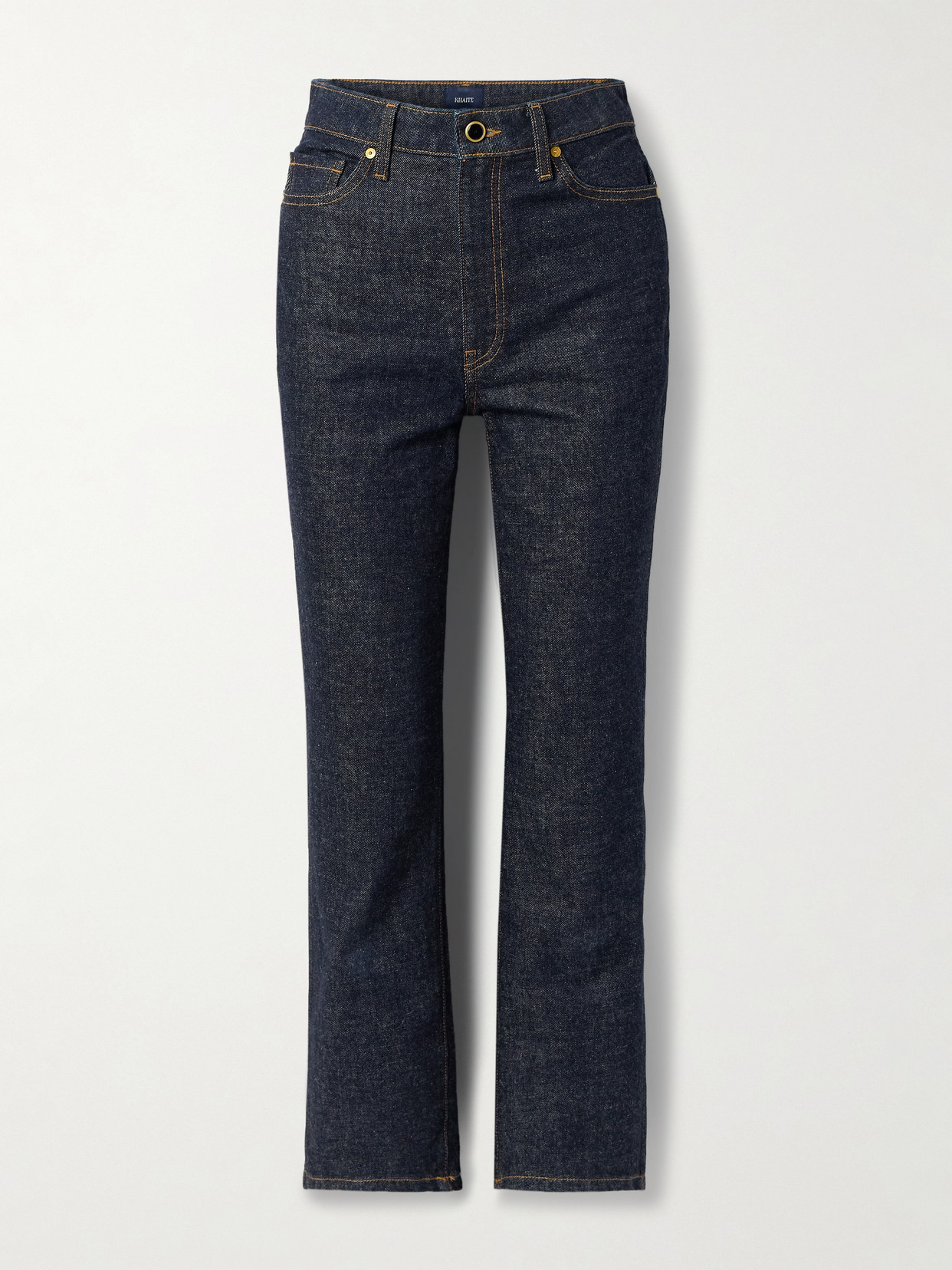 Khaite Abigail High-rise Straight-leg Jeans In Black