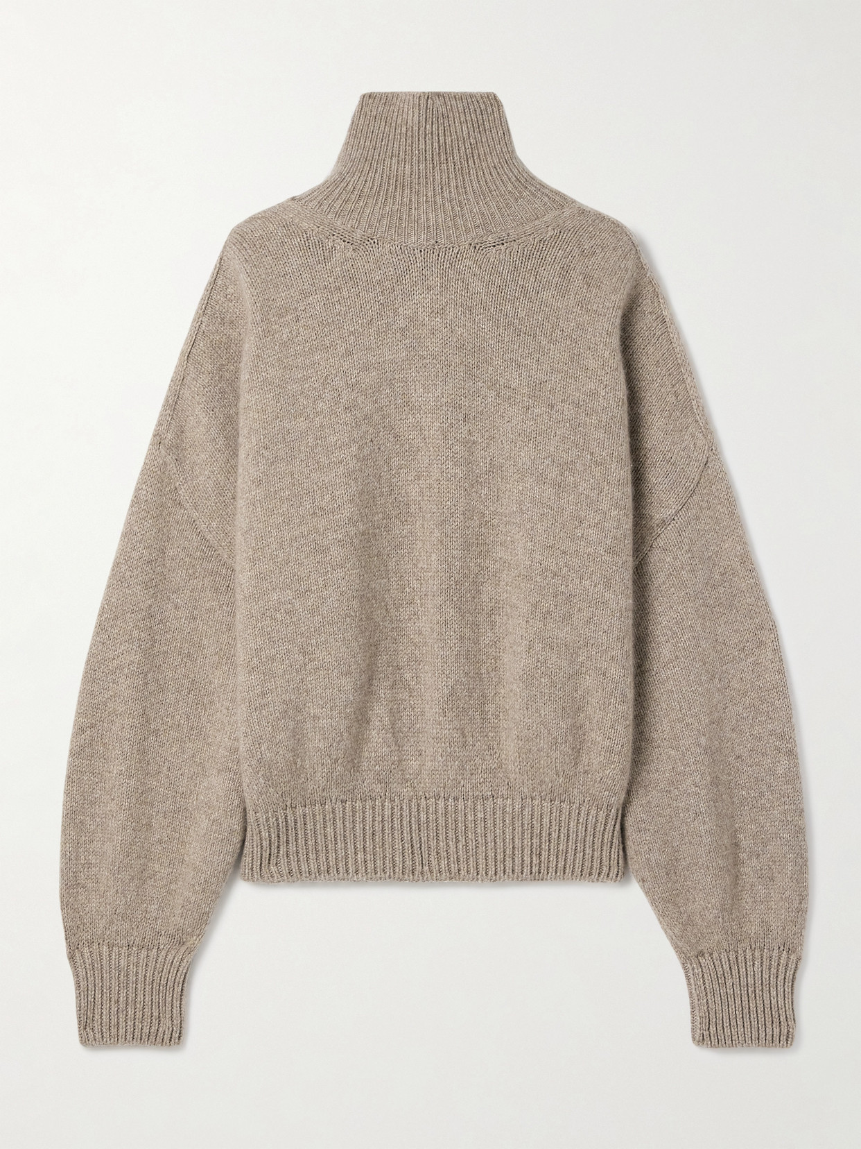 Khaite Willem Cashmere Turtleneck Sweater In Neutral