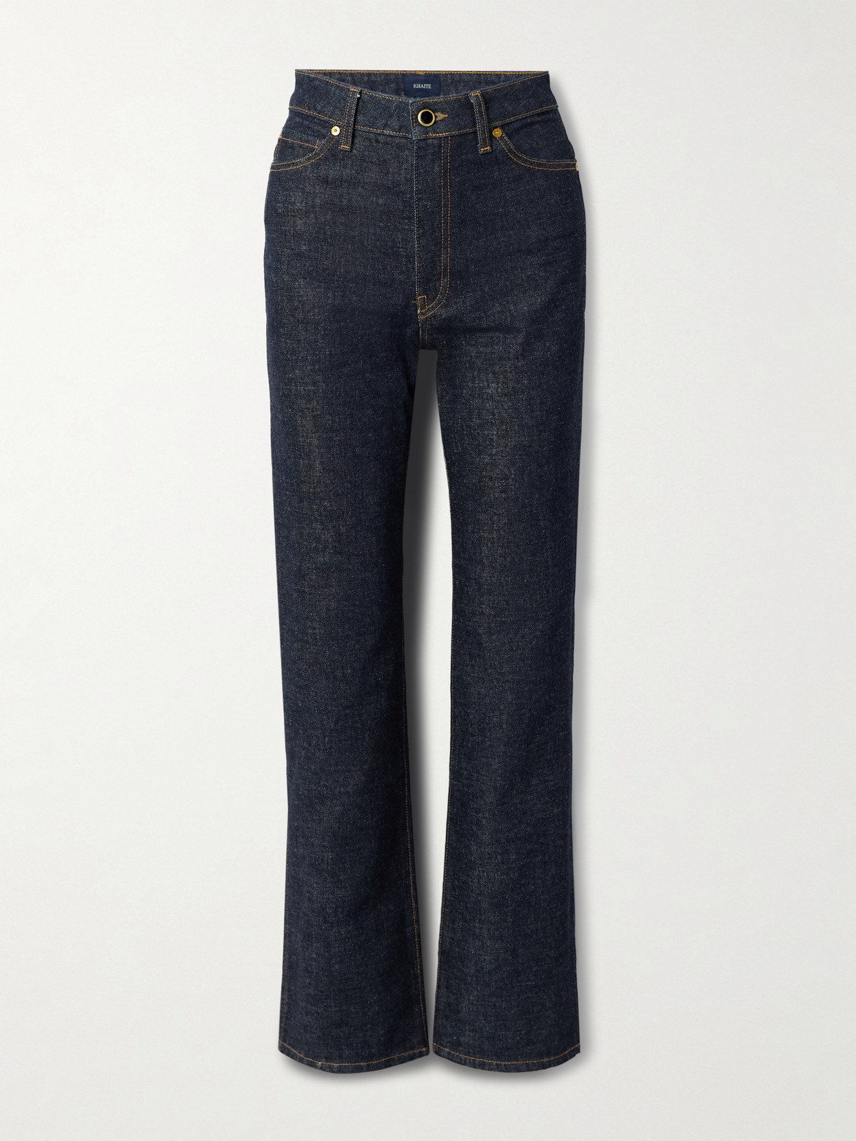 Khaite Danielle High-rise Straight-leg Jeans In Blue