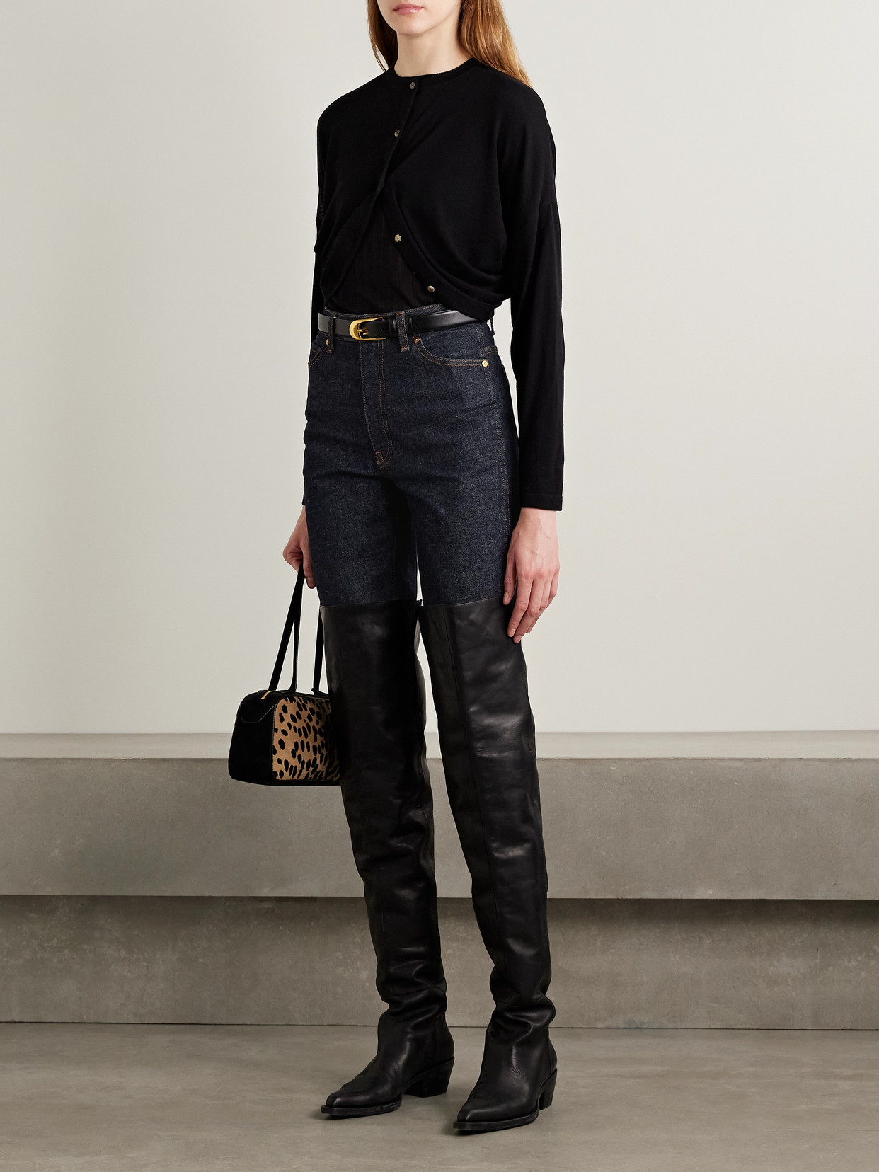 Khaite Danielle High-rise Straight-leg Jeans In Blue
