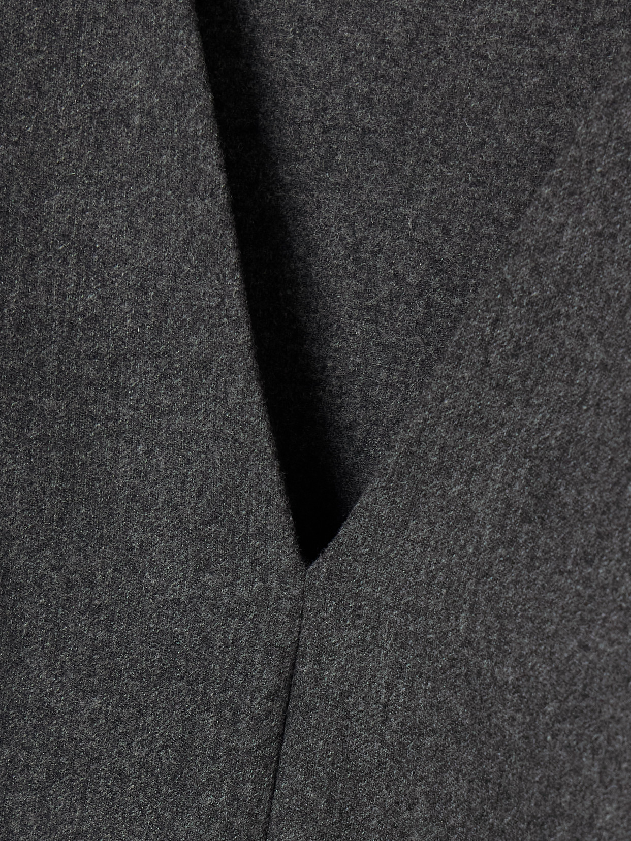 Khaite Syd Pleated Wool Midi Dress In Gray