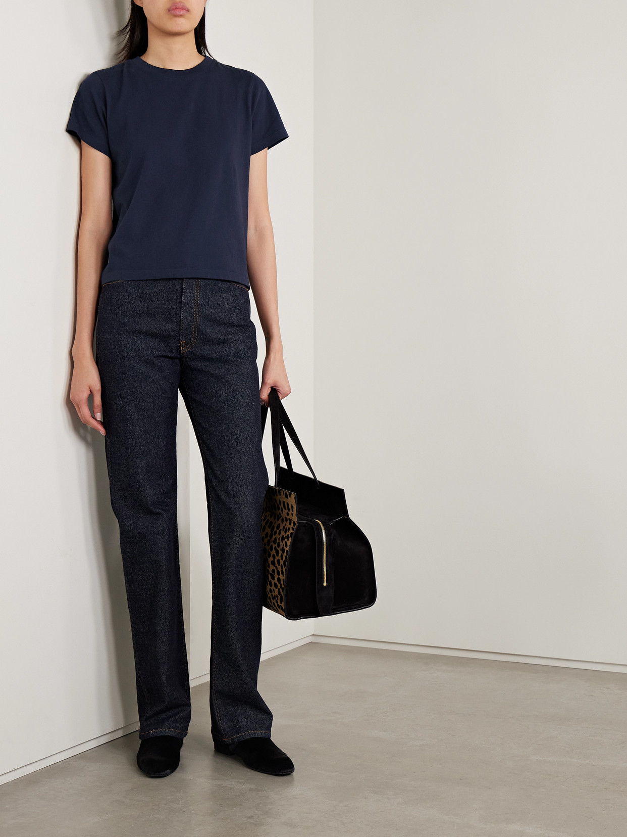 Khaite Emmylou Cotton Jersey T-shirt In Blue