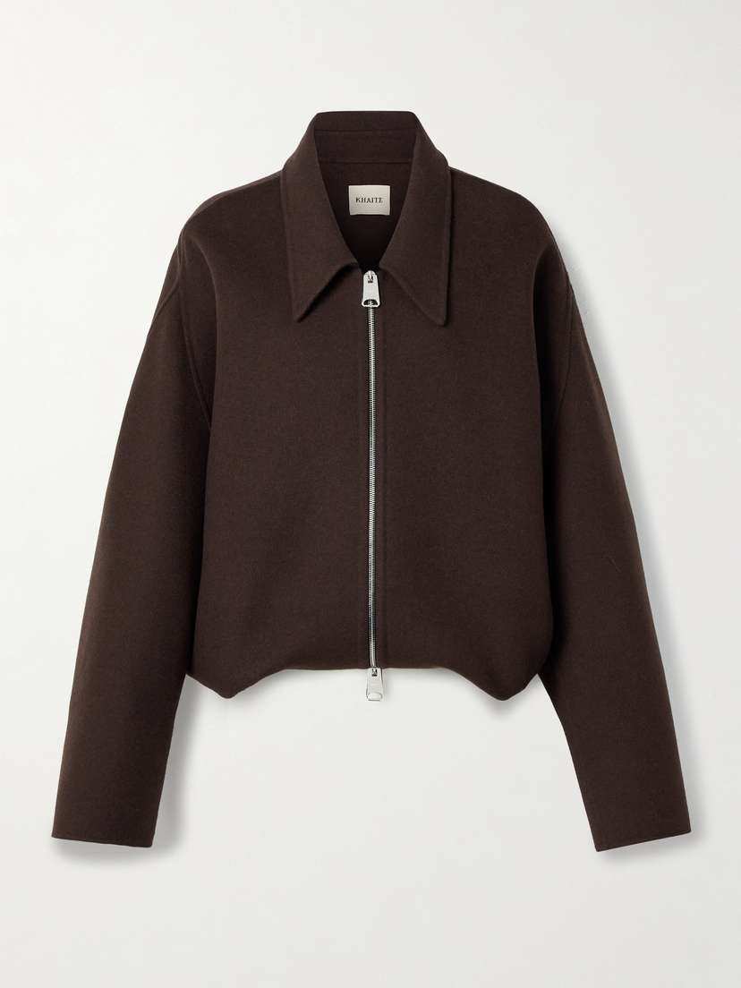 Khaite Odin Oversized Wool Bomber Jacket