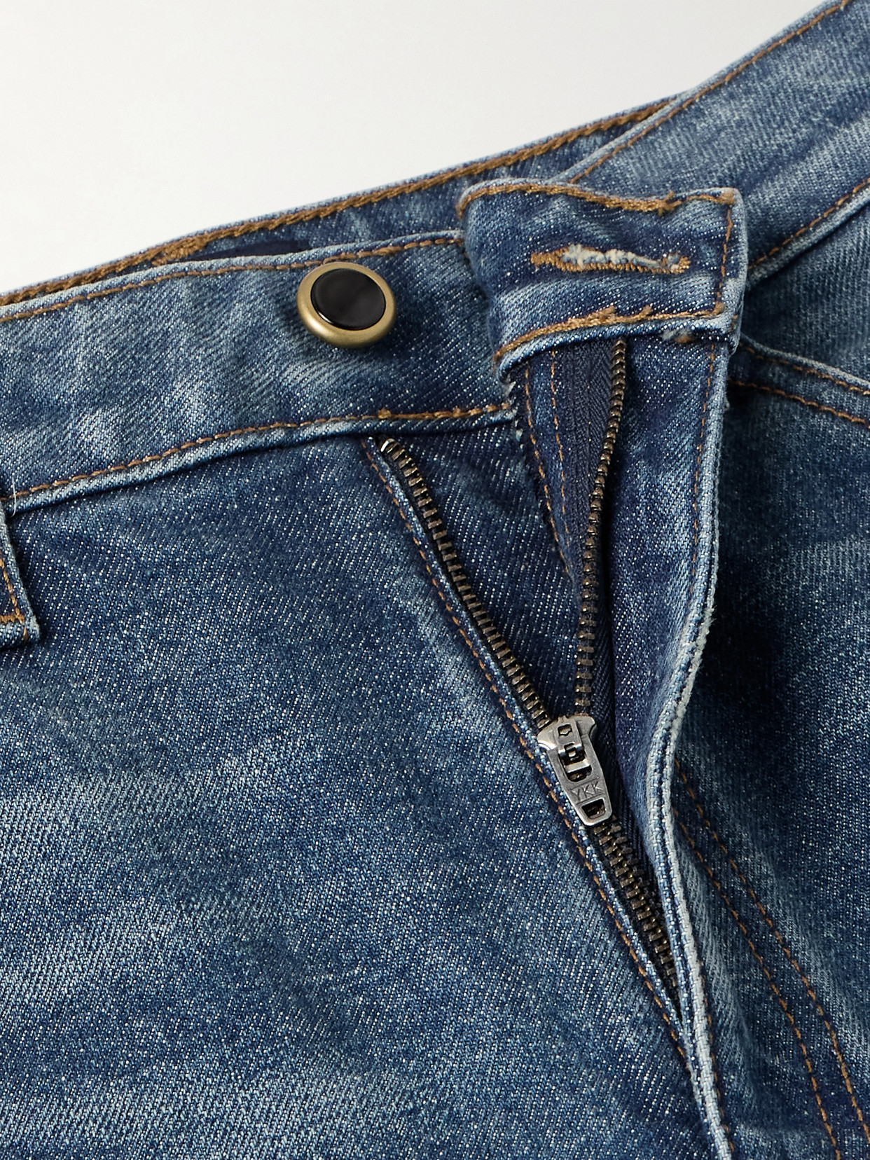 Khaite Danielle Straight Leg Jeans In Blue