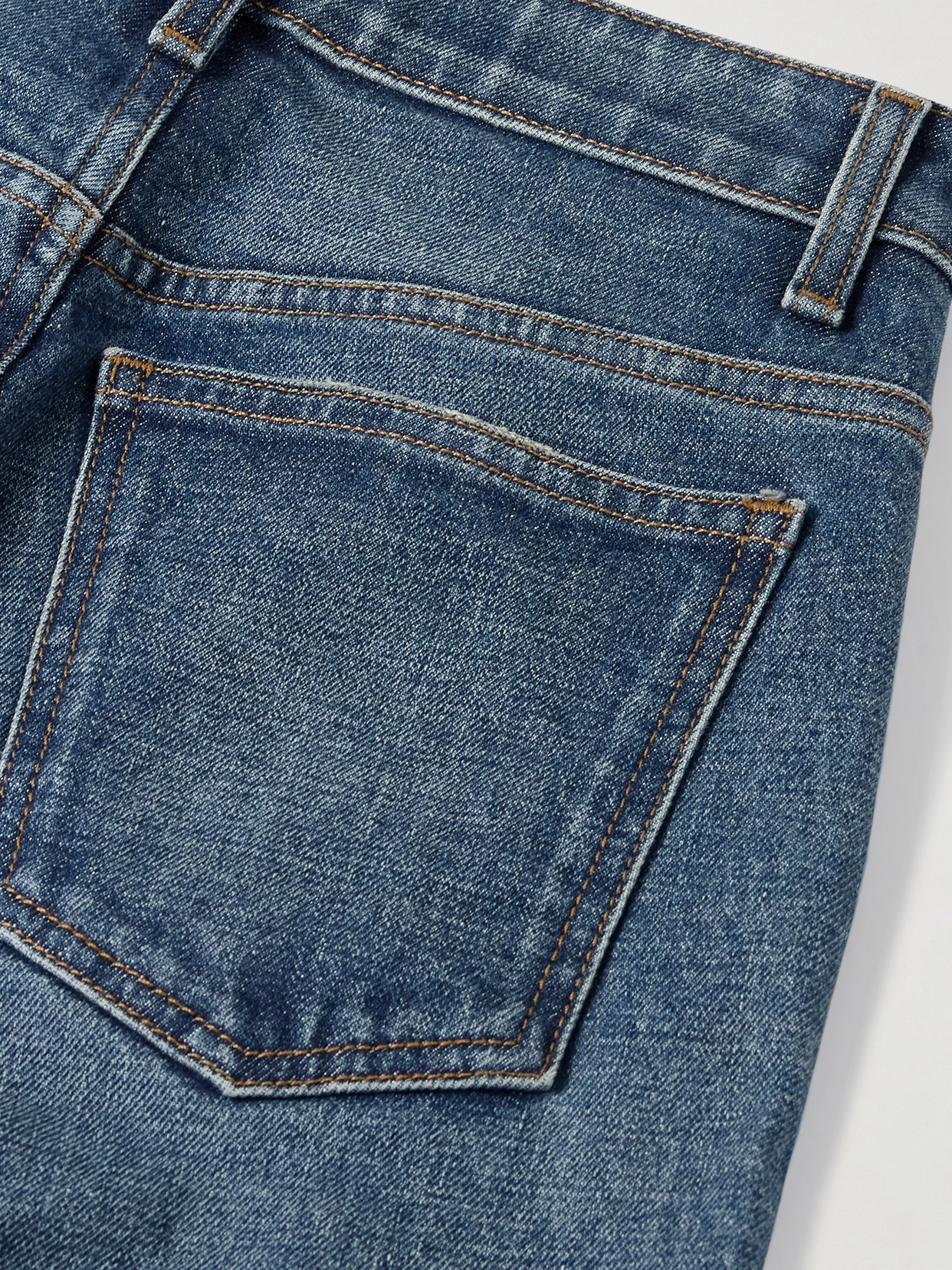 Khaite Danielle Straight Leg Jeans In Blue