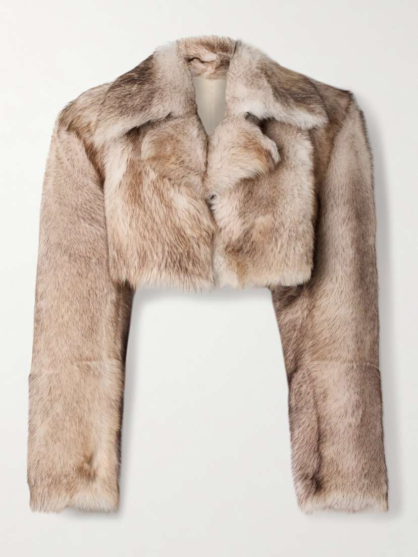 Khaite Stallone Cropped Shearling Jacket