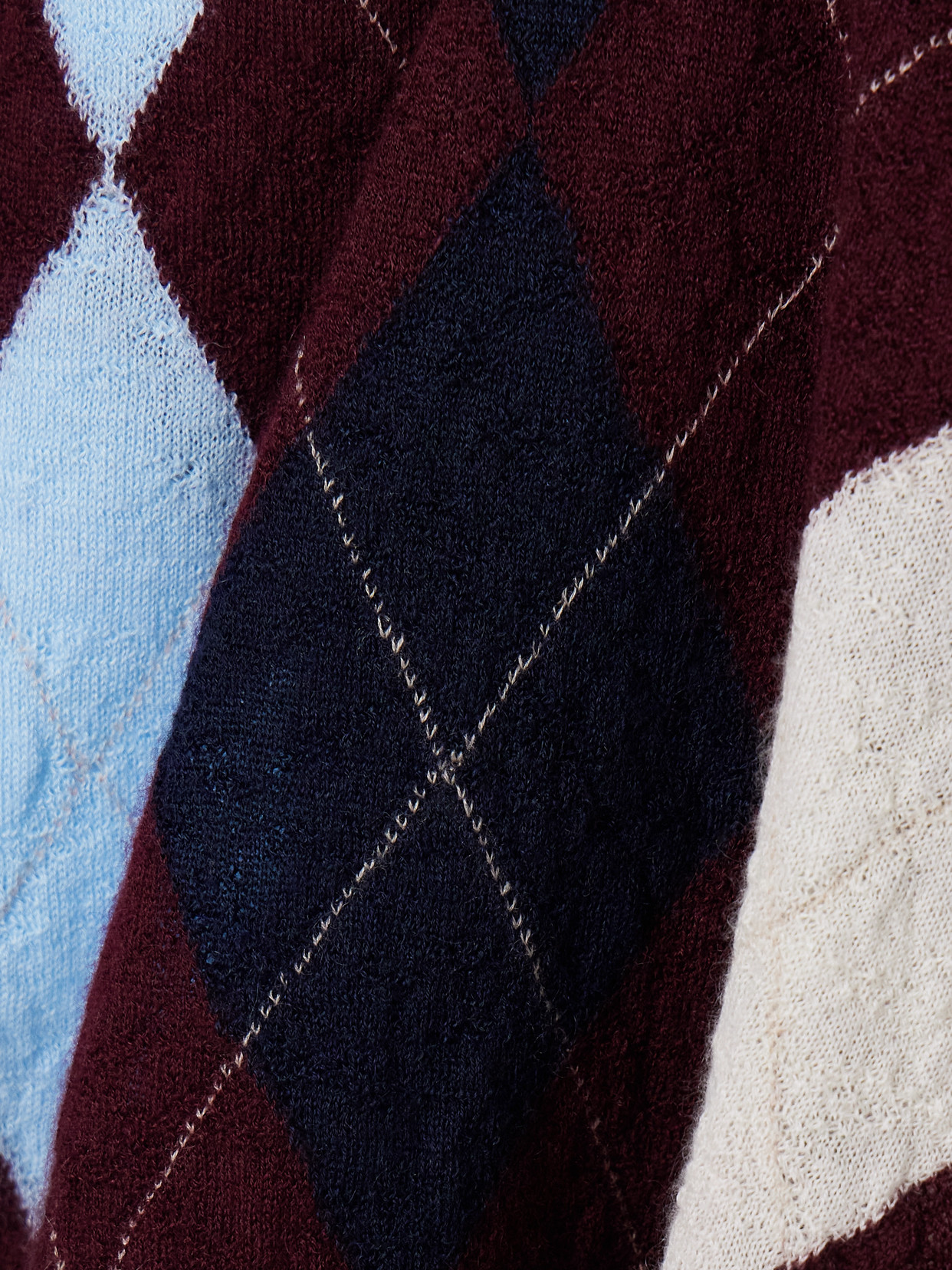 Anders Argyle Cashmere And Mohair-Blend Sweater