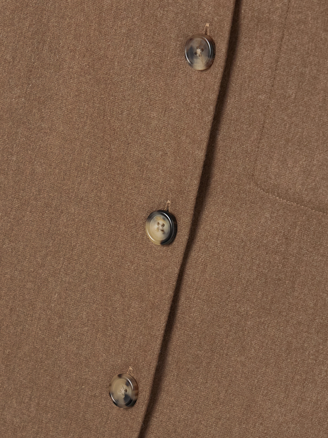Khaite Short-sleeve Pocket Shirt In Brown