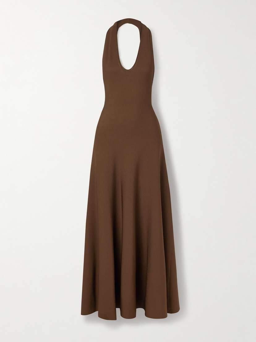 Khaite — Melina stretch-knit halterneck maxi dress