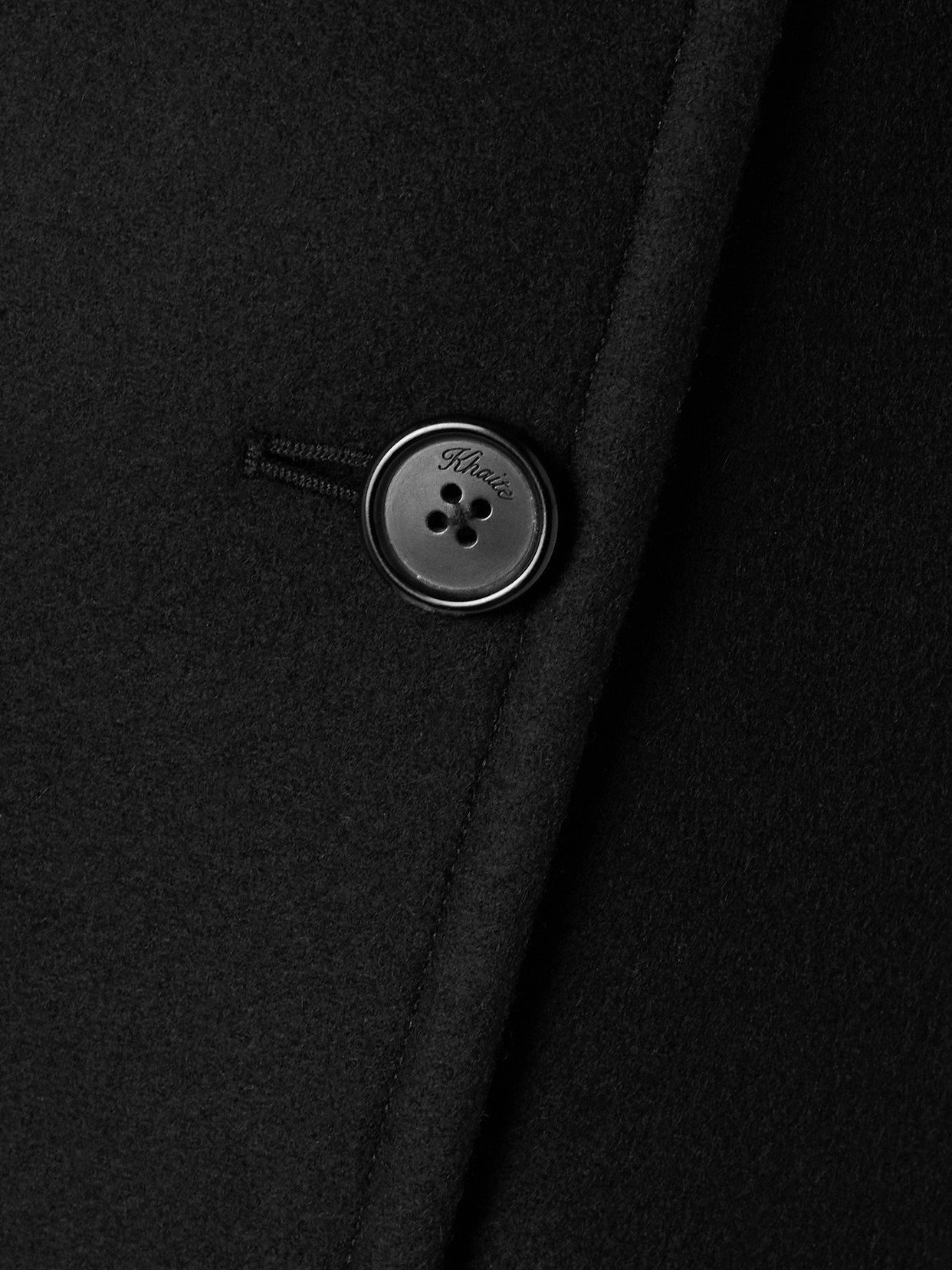 Khaite Donna Oversized Double-breasted Wool Coat In Black
