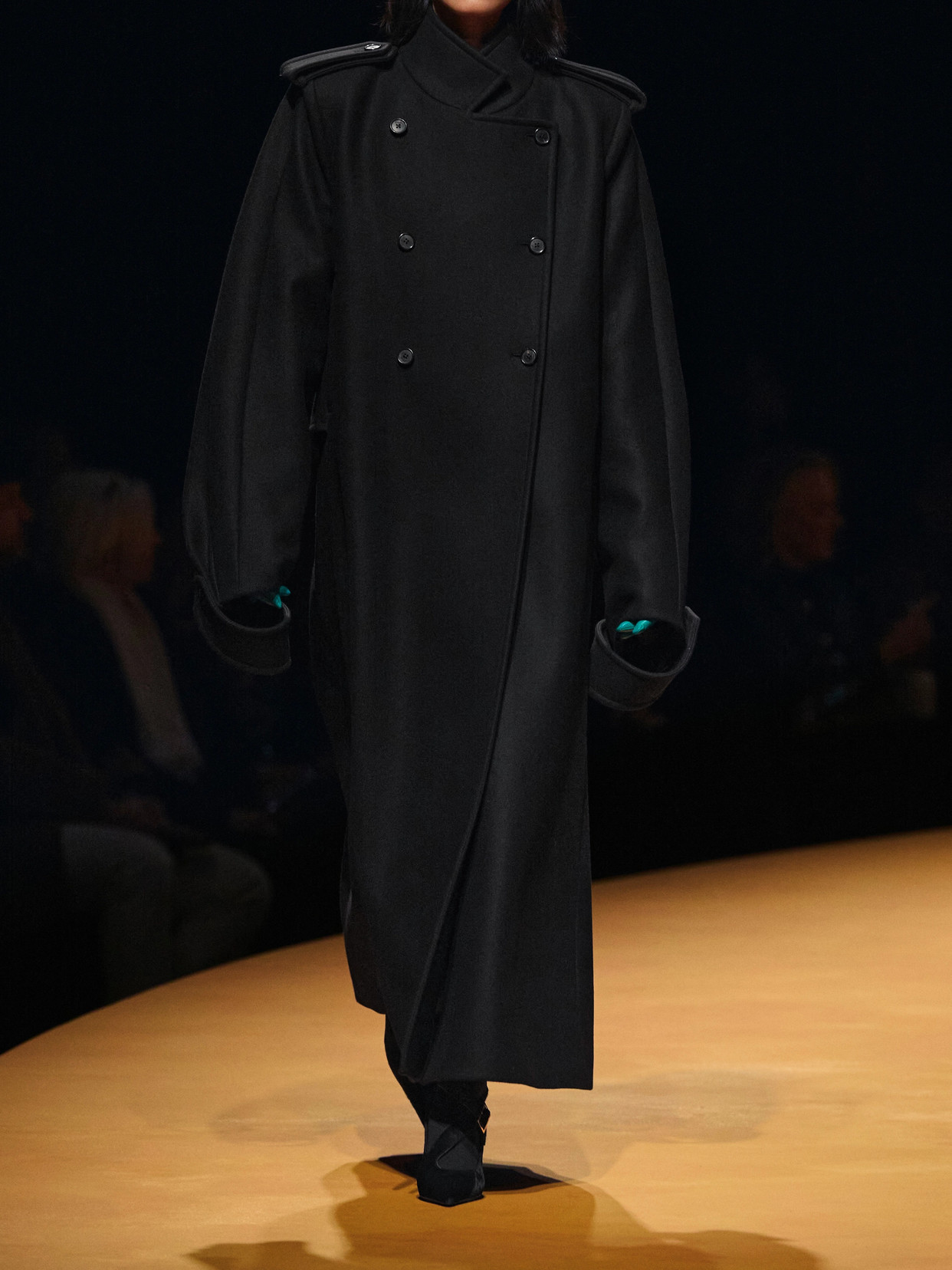 Khaite Donna Oversized Double-breasted Wool Coat In Black