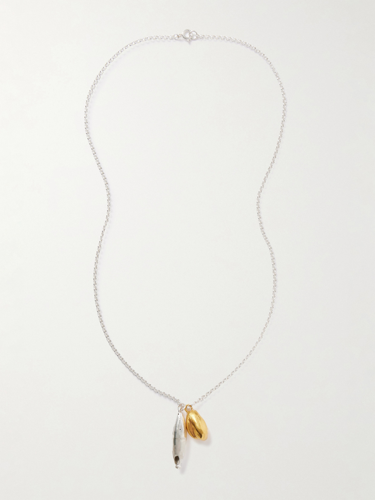 Alighieri The Dance Of The Notes Gold-plated And Recycled Silver Necklace