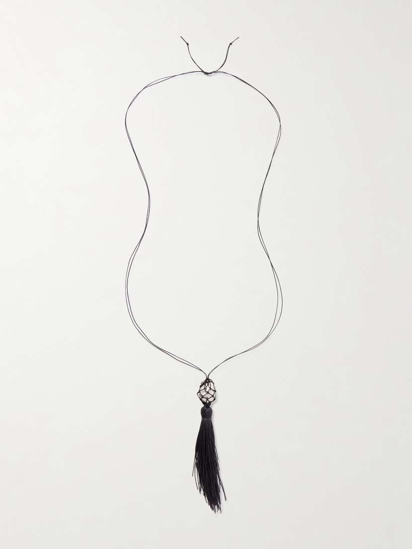 Alighieri Melody Cord And Silver Necklace